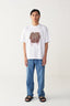 Floral Fringe Patch T- Shirt