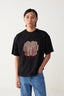 Floral Fringe Patch T- Shirt