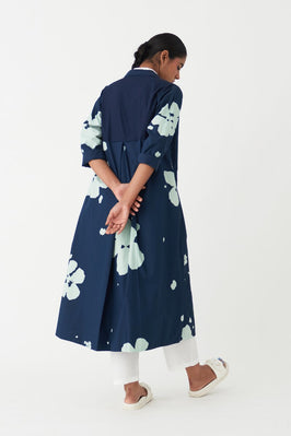 Floral Jacket ( Set Of 3) - Navy