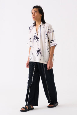 Floral Resort Wear Shirt White