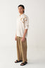 Floral Rope Emb. Shirt