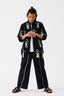 Fringe Bomber Jacket Black