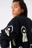 Fringe Bomber Jacket Black