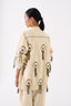 Fringe Bomber Jacket Co Ord Set Of 2 Ivory