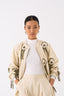 Fringe Bomber Jacket Co Ord Set Of 2 Ivory