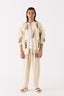 Fringe Bomber Jacket Ivory