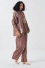Fringe Pintuck Bat Sleeve Shirt Co-Ord (Set Of 2)