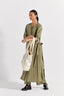 Front Pleat Jacket - Sap Green