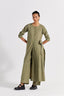 Front Pleat Jacket (Set Of 2) - Sap Green