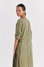 Front Pleat Jacket (Set Of 2) - Sap Green
