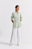 Front Twist Shirt Co-Ord (Set Of 2) - Mint