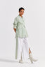 Front Twist Shirt Co-Ord (Set Of 2) - Mint