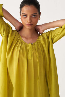 Gather Neck Dress