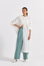 High Waist Pleated Pant - Jade