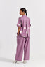 High Waist Pleated Pant - Lilac