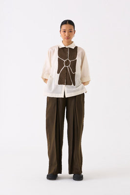 Inverted Box Pleat Bottom Hunter Green