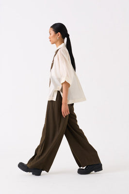 Inverted Box Pleat Bottom Hunter Green