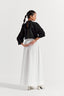 Inverted Box Pleat Bottom - White
