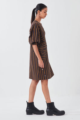 Multi-Drawstring Short Dress