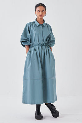 Back Pleat Dress