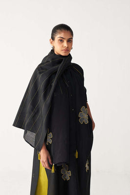 Panel Embroidered Scarf
