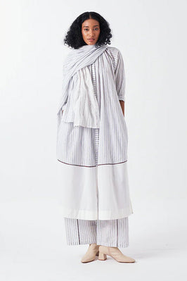 Panel Gather Neck Shirt Co-Ord (Set Of 2)