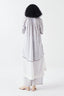 Panel Gather Neck Shirt White