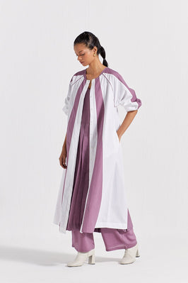 Panelled Jacket Co-Ord (Set Of 2) - Lilac