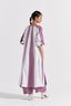 Panelled Jacket - White And Lilac