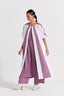 Panelled Jacket - White And Lilac