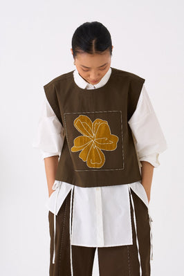 Panelled Shirt Co Ord Set Of 3 Hunter Green