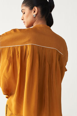 Pintuck Bat Sleeve Top