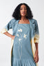 Poppy Applique Bottom Frill Dress