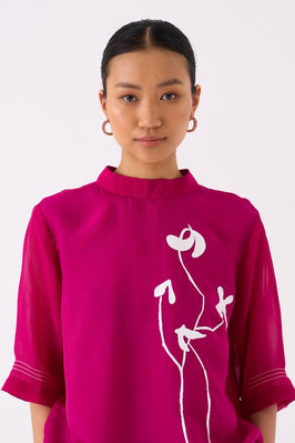 Poppy Top Co Ord Fuschia