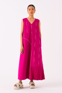 Raindrop Dress Fuschia