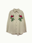 Boxy Overshirt - Rose 01 - Digital printed