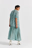Sheer Bottom Frill Dress - Jade