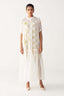 Sheer Bottom Frill Dress - Lime Check