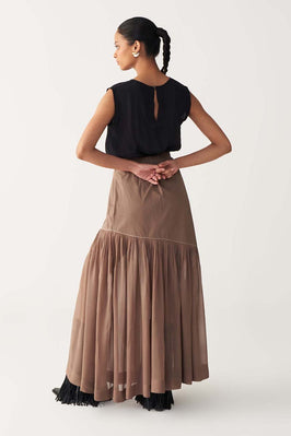 Sheer Panel Skirt