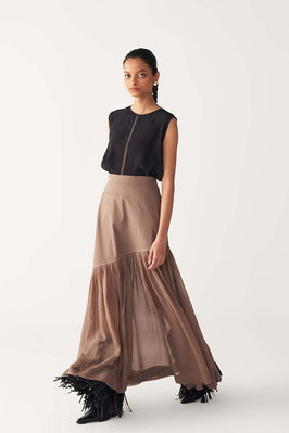 Sheer Panel Skirt