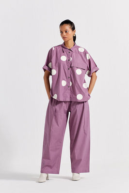 Short Top Co-Ord (Set Of 2) - Lilac