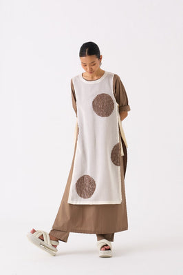 Side Tie Overlay Tunic Co Ord 3 Cedar