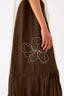Side U Pleat Dress Ivory