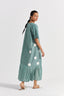 Side U-Pleat Dress - Jade