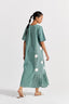 Side U-Pleat Dress - Jade