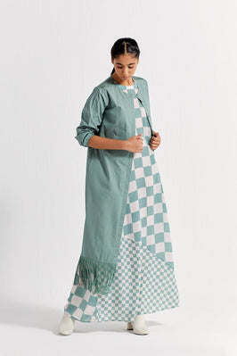 Sleeveless Asymmetric Dress Co-Ord ( Set Of 2 )