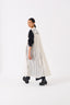 Sleeveless Back Pleat Overlay Black Floral