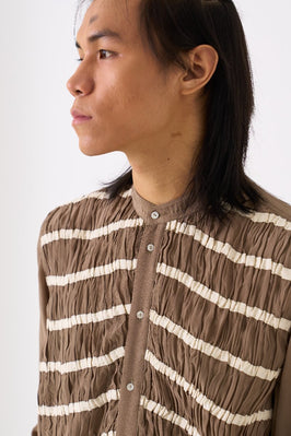 Smocking Detail Shirt Sage