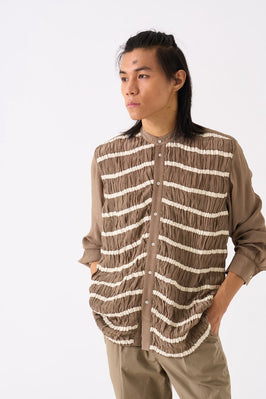 Smocking Detail Shirt Sage