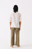 Smocking Detail Shirt White